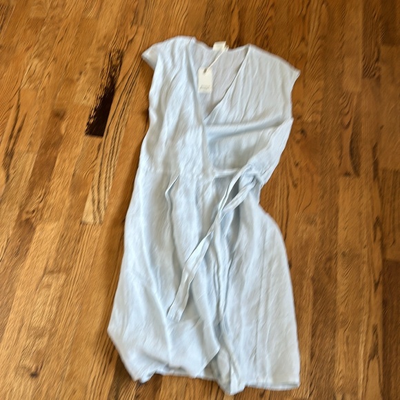 NWT Hartford light blue linen wrap dress. SZ5 (US12) - Picture 2 of 4